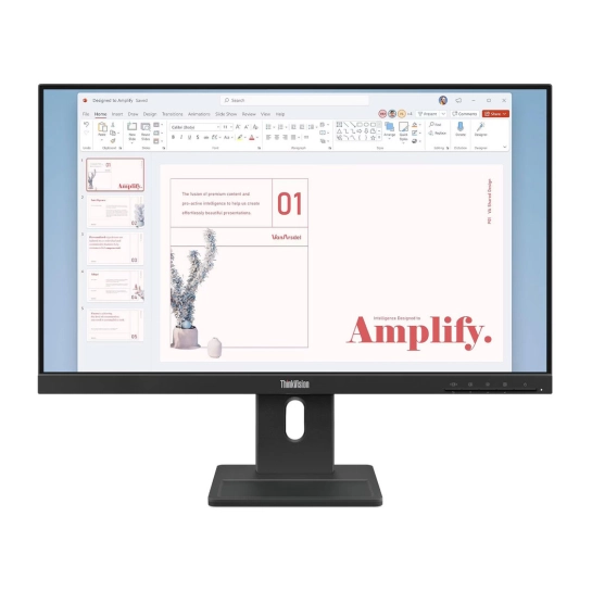 Монитор Lenovo E24-40 Raven Black (64BAMAT1UA)