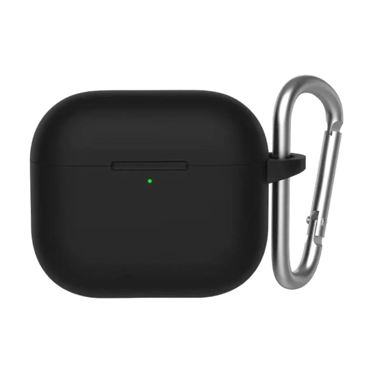 Чехол Blueo Liquid Silicone Case for Apple AirPods 4 with Carbine Black