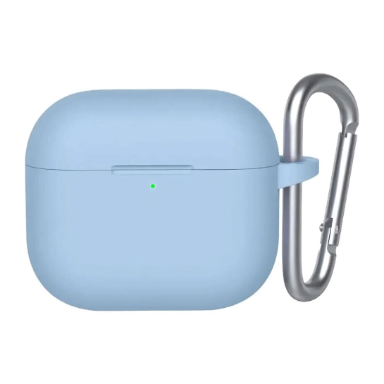 Чехол Blueo Liquid Silicone Case for Apple AirPods 4 with Carbine Sky Blue