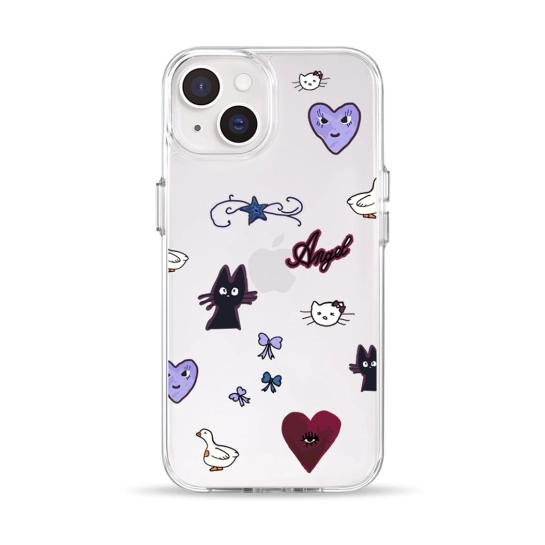 Чехол Pump Clear Case for iPhone 14 AngelKitty