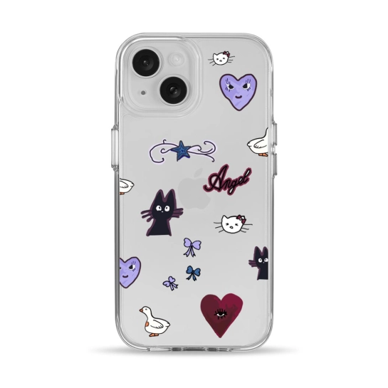 Чехол Pump Clear Case for iPhone 15 AngelKitty