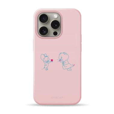 Чохол Pump Silicone Minimalistic Case with MagSafe for iPhone 15 Pro Tom and Jerry - цена, характеристики, отзывы, рассрочка, фото 1