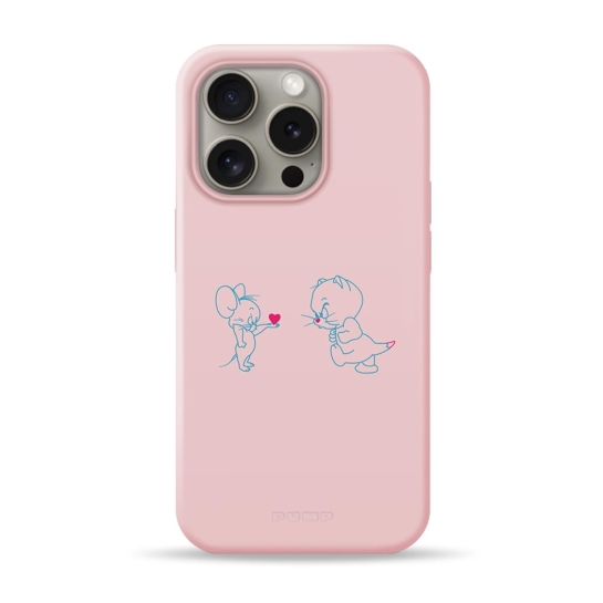 Чехол Pump Silicone Minimalistic Case with MagSafe for iPhone 15 Pro Tom and Jerry - цена, характеристики, отзывы, рассрочка, фото 1