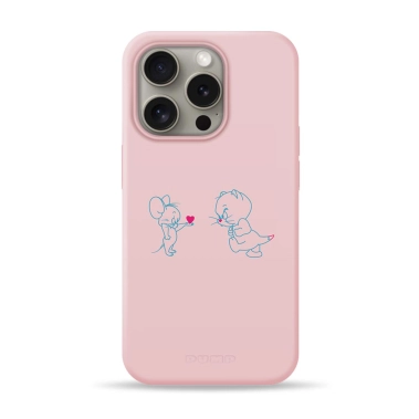 Чехол Pump Silicone Minimalistic Case with MagSafe for iPhone 16 Pro Tom and Jerry - цена, характеристики, отзывы, рассрочка, фото 1