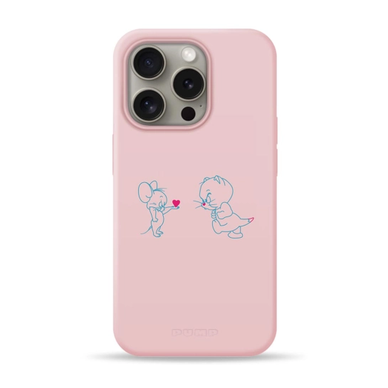 Чохол Pump Silicone Minimalistic Case with MagSafe for iPhone 16 Pro Tom and Jerry