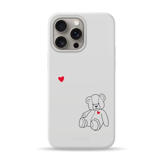 Чехол Pump Silicone Minimalistic Case with MagSafe for iPhone 15 Pro Max Teddy Bear - цена, характеристики, отзывы, рассрочка, фото 1