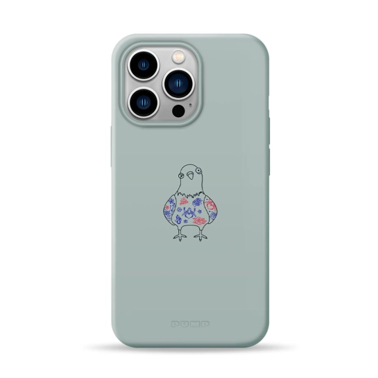 Чохол Pump Silicone Minimalistic Case with MagSafe for iPhone 13 Pro Pigeon