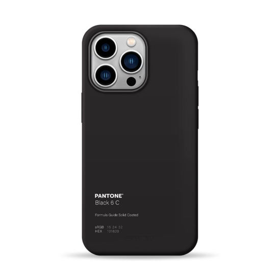 Чехол Pump Silicone Minimalistic Case with MagSafe for iPhone 13 Pro Pantone Black - цена, характеристики, отзывы, рассрочка, фото 1