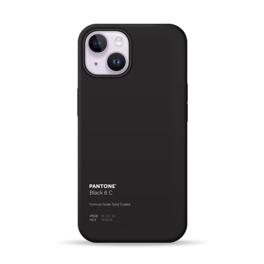 Чехол Pump Silicone Minimalistic Case with MagSafe for iPhone 14 Pantone Black - цена, характеристики, отзывы, рассрочка, фото 1