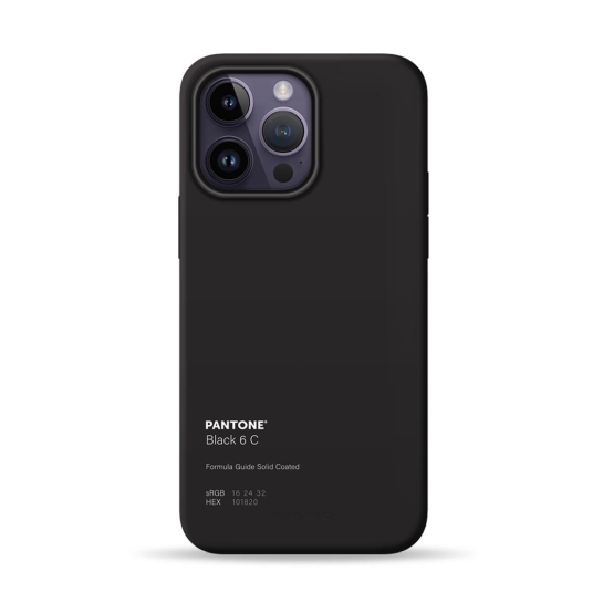 Чехол Pump Silicone Minimalistic Case with MagSafe for iPhone 14 Pro Max Pantone Black - цена, характеристики, отзывы, рассрочка, фото 1