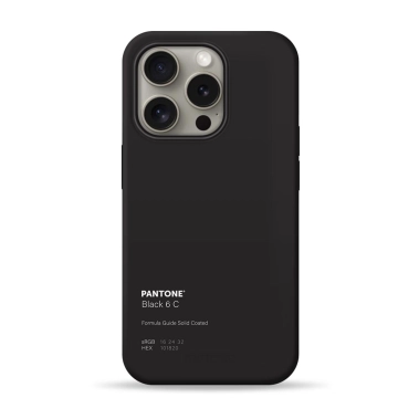 Чохол Pump Silicone Minimalistic Case with MagSafe for iPhone 16 Pro Pantone Black - цена, характеристики, отзывы, рассрочка, фото 1