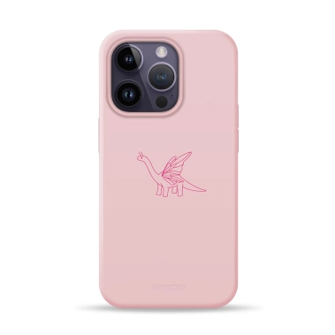 Чехол Pump Silicone Minimalistic Case with MagSafe for iPhone 14 Pro Dino Butterfly - цена, характеристики, отзывы, рассрочка, фото 1
