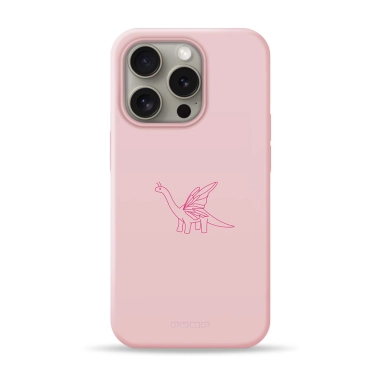 Чохол Pump Silicone Minimalistic Case with MagSafe for iPhone 15 Pro Dino Butterfly - цена, характеристики, отзывы, рассрочка, фото 1