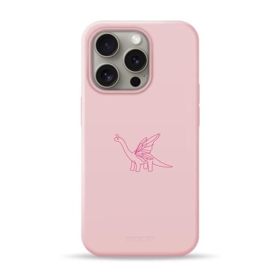 Чохол Pump Silicone Minimalistic Case with MagSafe for iPhone 15 Pro Dino Butterfly - ціна, характеристики, відгуки, розстрочка, фото 1