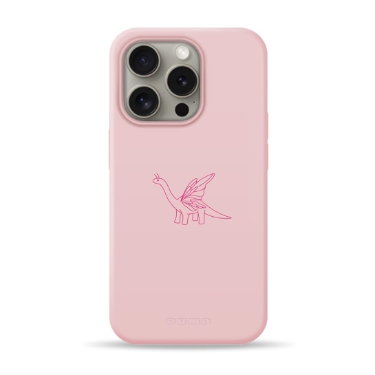 Чохол Pump Silicone Minimalistic Case with MagSafe for iPhone 16 Pro Dino Butterfly - ціна, характеристики, відгуки, розстрочка, фото 1