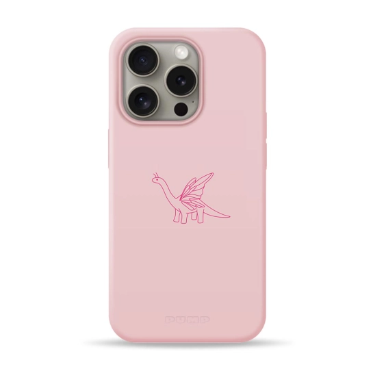 Чохол Pump Silicone Minimalistic Case with MagSafe for iPhone 16 Pro Dino Butterfly