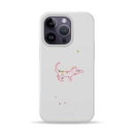 Чехол Pump Silicone Minimalistic Case with MagSafe for iPhone 14 Pro Cat and Flowers
