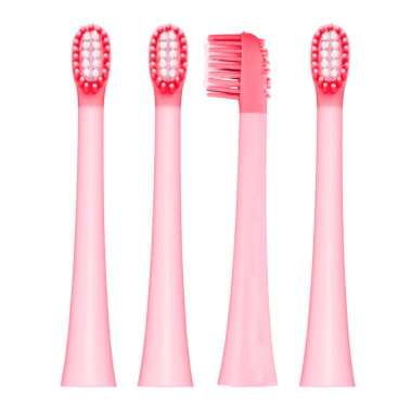 Насадки для детской зубной щетки Vitammy Dino Pink 4 шт. - цена, характеристики, отзывы, рассрочка, фото 1