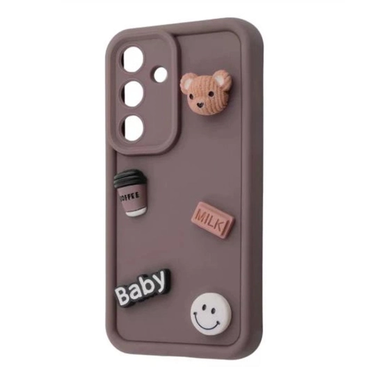 Чехол Pretty Things Case Samsung Galaxy A56 brown/bear