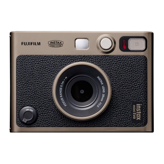 Камера миттєвого друку Fujifilm Instax Mini Evo 90th Anniversary Titanium Gold Bundle Limited Edition (600024185)