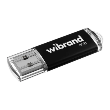 Флеш пам'ять Wibrand Cougar USB 2.0 8Gb Black - цена, характеристики, отзывы, рассрочка, фото 1