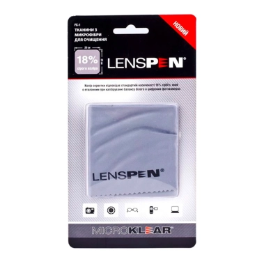 Салфетка для чистки оптики Lenspen MicroKlear Microfibre Suede Cloth (FC-1) - цена, характеристики, отзывы, рассрочка, фото 1