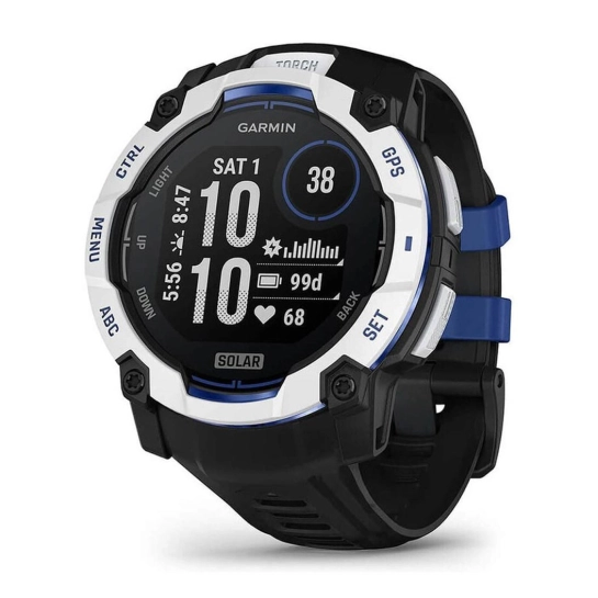 Смарт-часы Garmin Instinct 3 50mm Solar Whitestone with Black Band (010-02935-03)