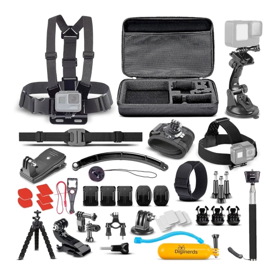 Набір аксесуарів DigiNerds 50 in 1 Action Camera Accessory Kit (DNACTIONKIT50V2BK)