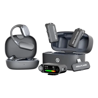 Мікрофонна радіосистема Hollyland Lark MAX 2 Ultimate Combo OWS Monitor + Camera RX + USB-C RX - цена, характеристики, отзывы, рассрочка, фото 1