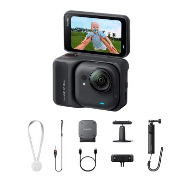 Екшн-камера Insta360 GO Ultra Creator Bundle Midnight Black - цена, характеристики, отзывы, рассрочка, фото 1