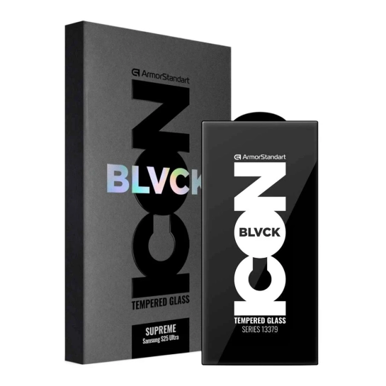 Захисне скло ArmorStandart Supreme Black Icon для Samsung S25 Ultra (ARM84629)