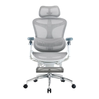 Офісне крісло Sihoo DORO C300 Pro Mesh White with footrest - цена, характеристики, отзывы, рассрочка, фото 1