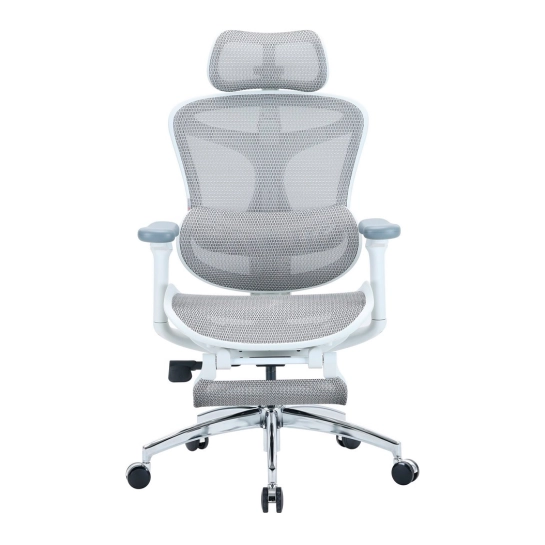 Офісне крісло Sihoo DORO C300L Mesh White with footrest