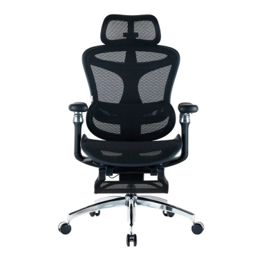 Офісне крісло Sihoo DORO C300 Pro Mesh Black with footrest - цена, характеристики, отзывы, рассрочка, фото 1