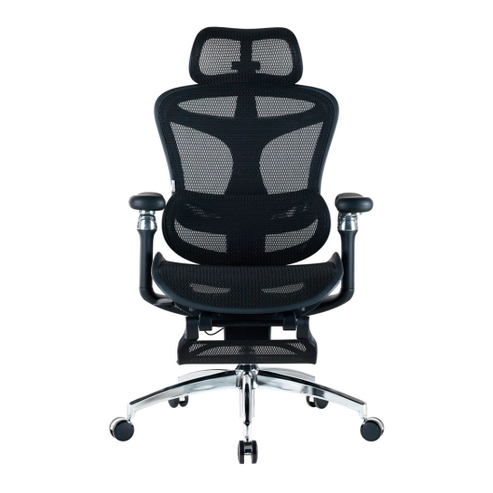 Офісне крісло Sihoo DORO C300 Pro Mesh Black with footrest