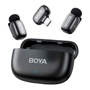Бездротовий мікрофон петличний BOYA mini-14 Type-C Black - цена, характеристики, отзывы, рассрочка, фото 1