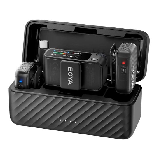 Микрофонная радиосистема BOYA MIC 2-02 Type-C/TRS Black