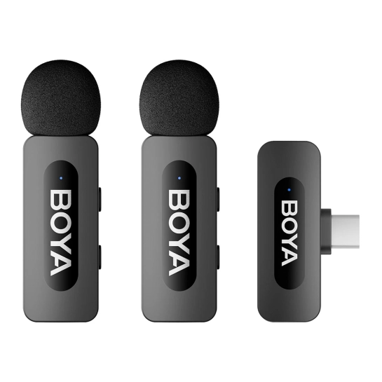 Бездротовий мікрофон петличний BOYA BY-V20 Type-C Black