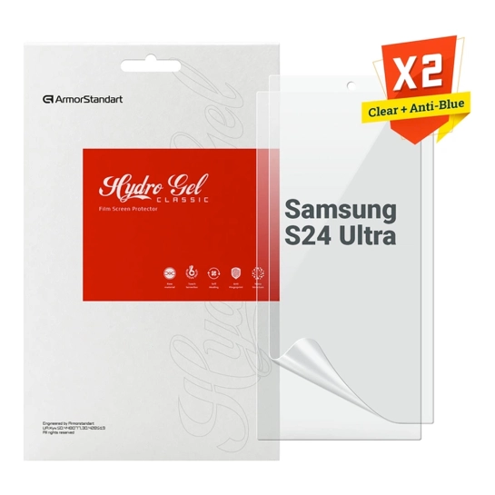 Набір гідрогелевих плівок ArmorStandart Clear + Anti-Blue для Samsung S24 Ultra (ARM80690)
