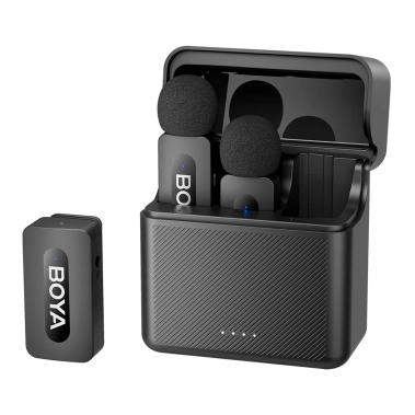 Беспроводной петличный микрофон BOYA BY-V35 TRS for camera Black - цена, характеристики, отзывы, рассрочка, фото 1