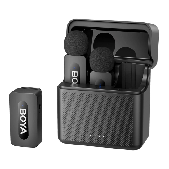 Бездротовий мікрофон петличний BOYA BY-V35 TRS for camera Black