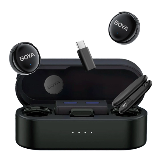 Микрофонная радиосистема BOYA LINK 3-02 Type-C/TRS Black