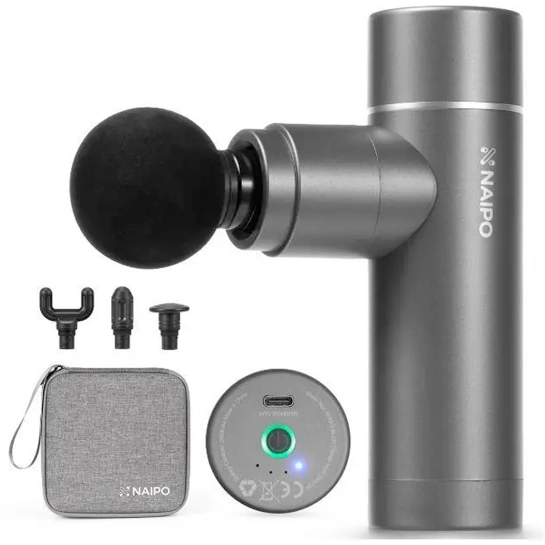 Перкусійний масажер Naipo Mini Gray (NPMGUN-J11)