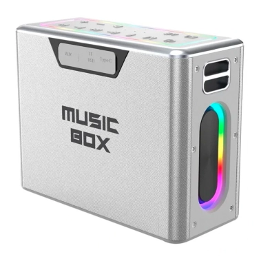 Портативна колонка HiFuture MusicBox 100W RGB Silver - цена, характеристики, отзывы, рассрочка, фото 1