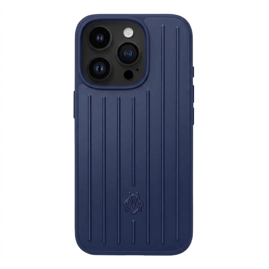 Чехол RIMOWA Aluminiun Case for iPhone 16 Pro Max Blue