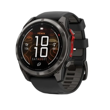 Смарт-часы Garmin Fenix 8 Pro 51 mm MicroLED Carbon Gray Titanium with Black/Pebble Gray (010-03380-00/01) - цена, характеристики, отзывы, рассрочка, фото 1