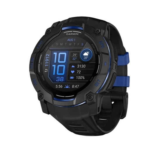 Смарт-годинник Garmin Instinct 3 50mm AMOLED Black with Black Band (010-03020-03)