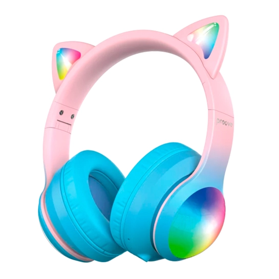 Бездротові навушники Proove Kids LumiCat (APP) Blue/Pink