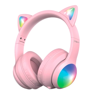 Бездротові навушники Proove Kids LumiCat (APP) Pink - цена, характеристики, отзывы, рассрочка, фото 1