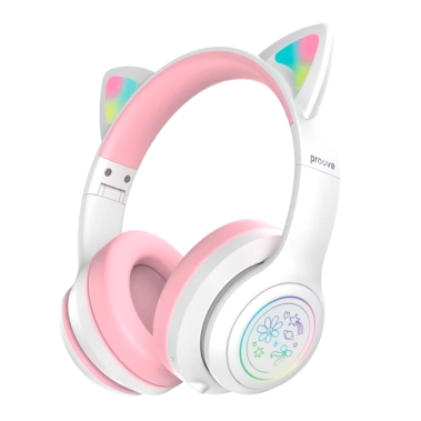 Бездротові навушники Proove Kids Neko (APP) White/Pink - цена, характеристики, отзывы, рассрочка, фото 1